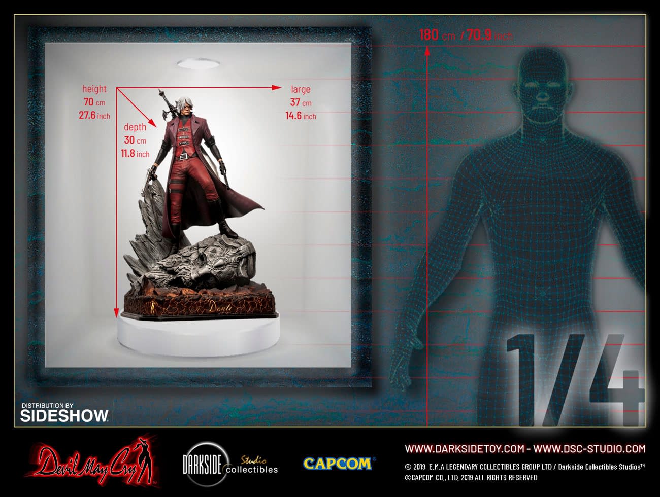 Devil May Cry: Dante Devil May Cry 1 Premium Statue by Darkside