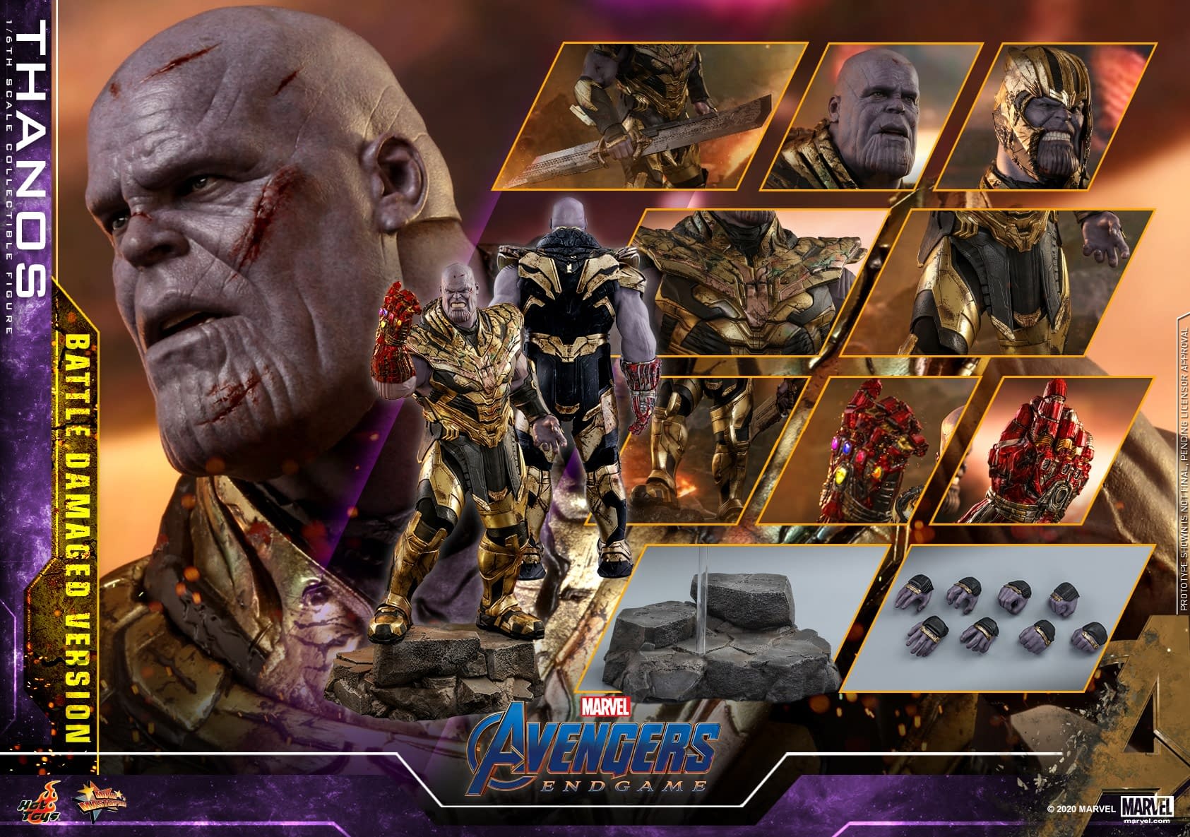 Thanos Returns to Hot Toys with New Battle Damaged Figure 