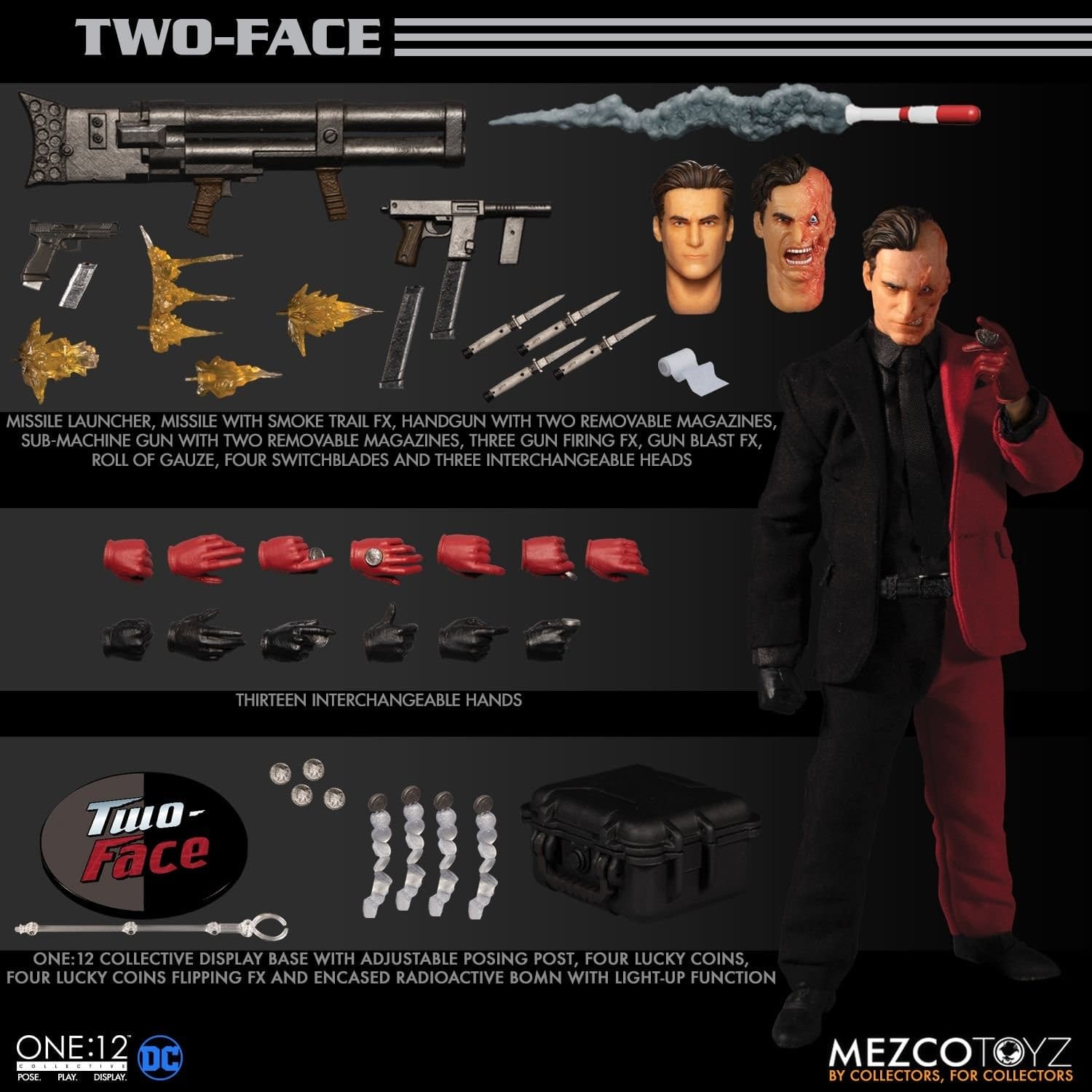 Two-Face Tries His Luck With New Mezco Toys One:12 Figure