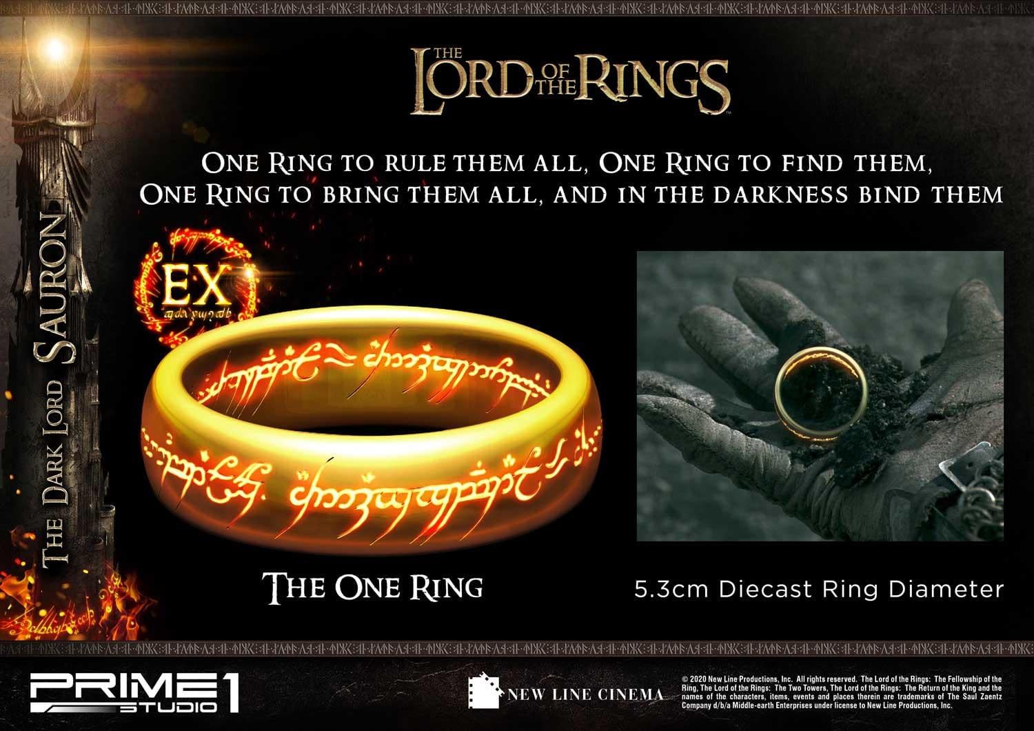 "The Lord of the Rings" Sauron Has Returned with Prime 1 Studio