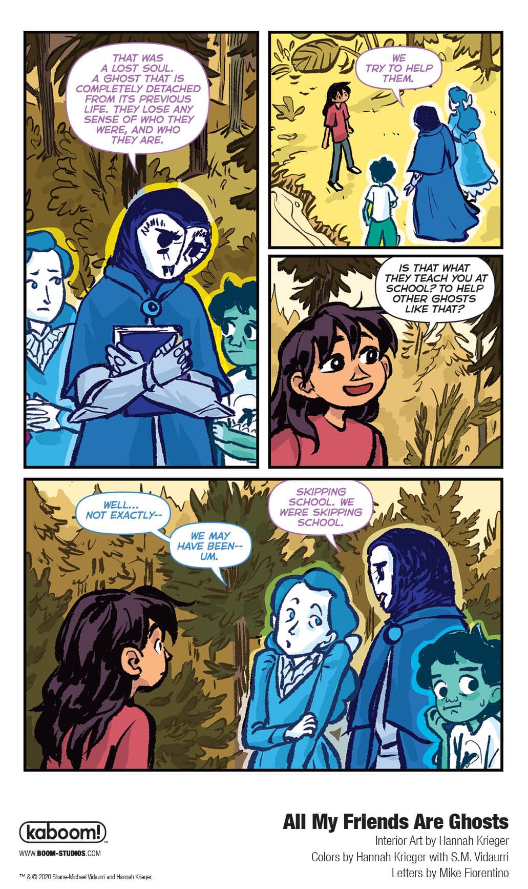 A Foul-Mouthed Phumphing Preview of Middle Grade OGN All My Friends are Ghosts