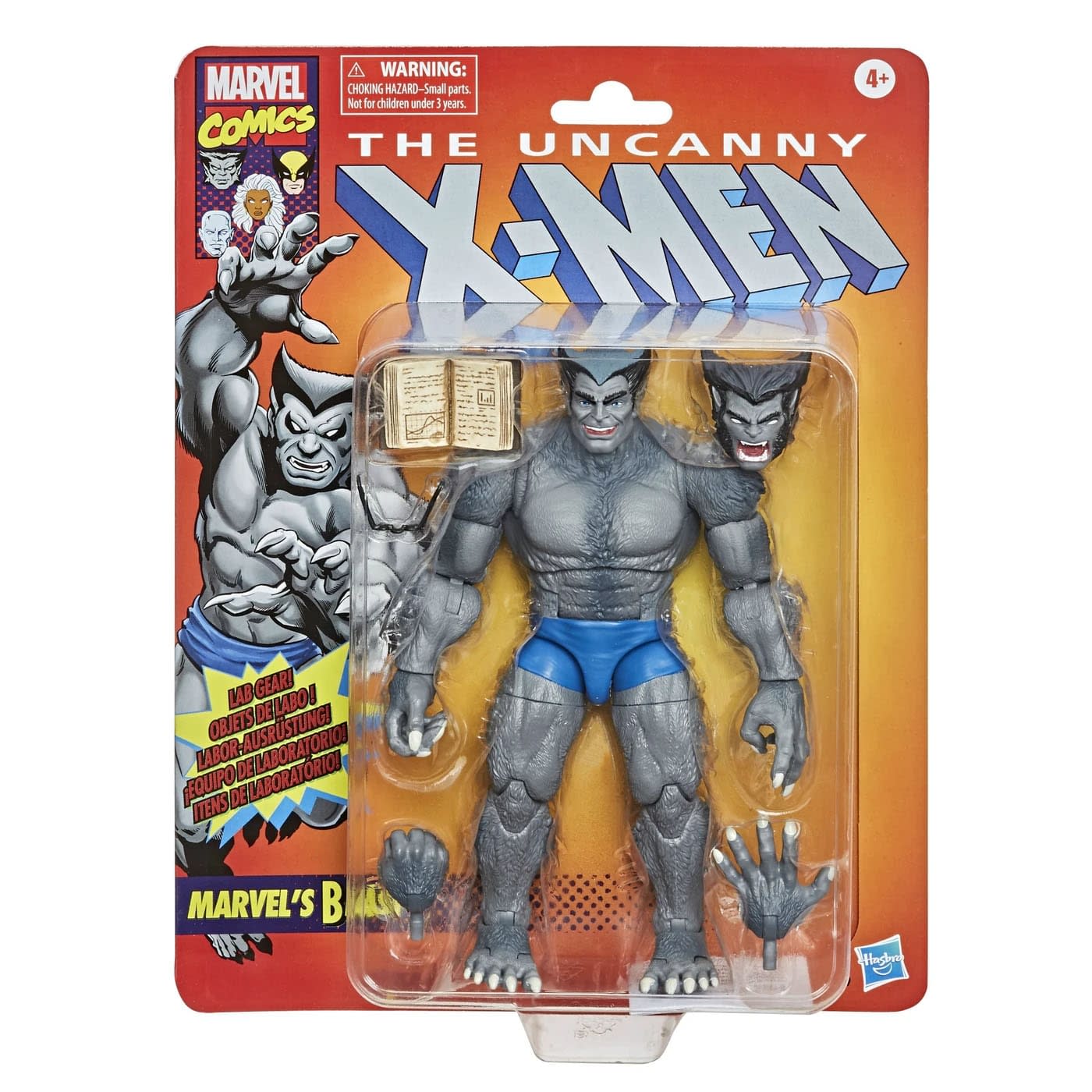 X-Men Mavel Legends 6-Inch Beast Action Figure Retro/Vintage Packaging 