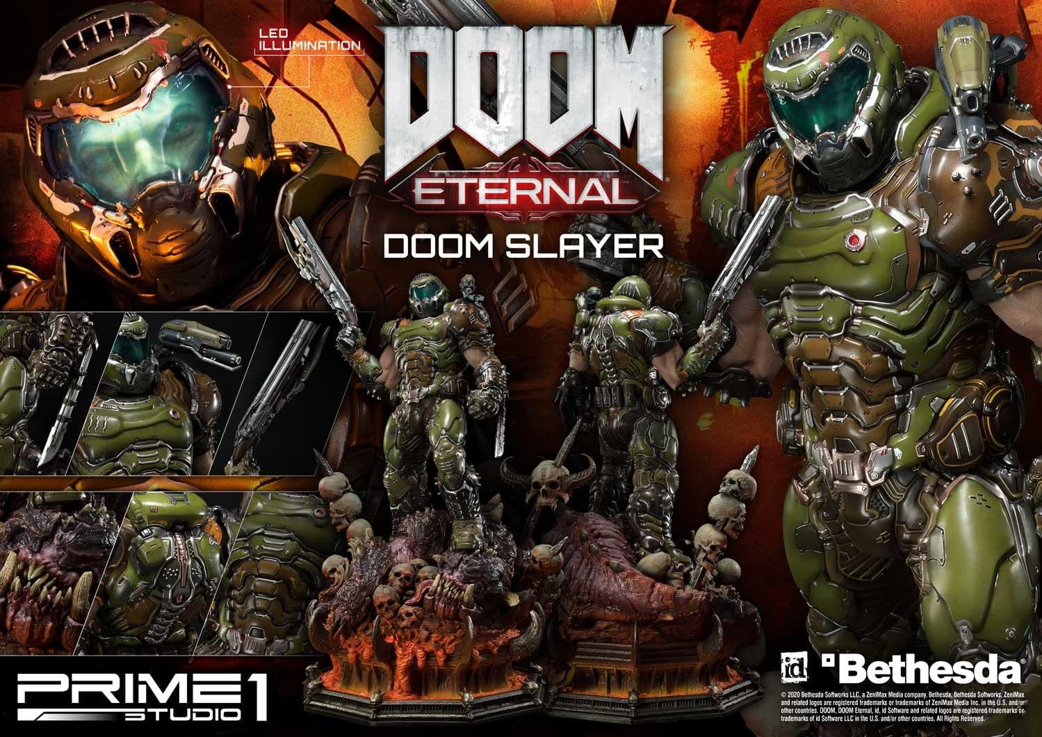 "Doom Eternal" Comes to Life in New Prime 1 Studio Statue 