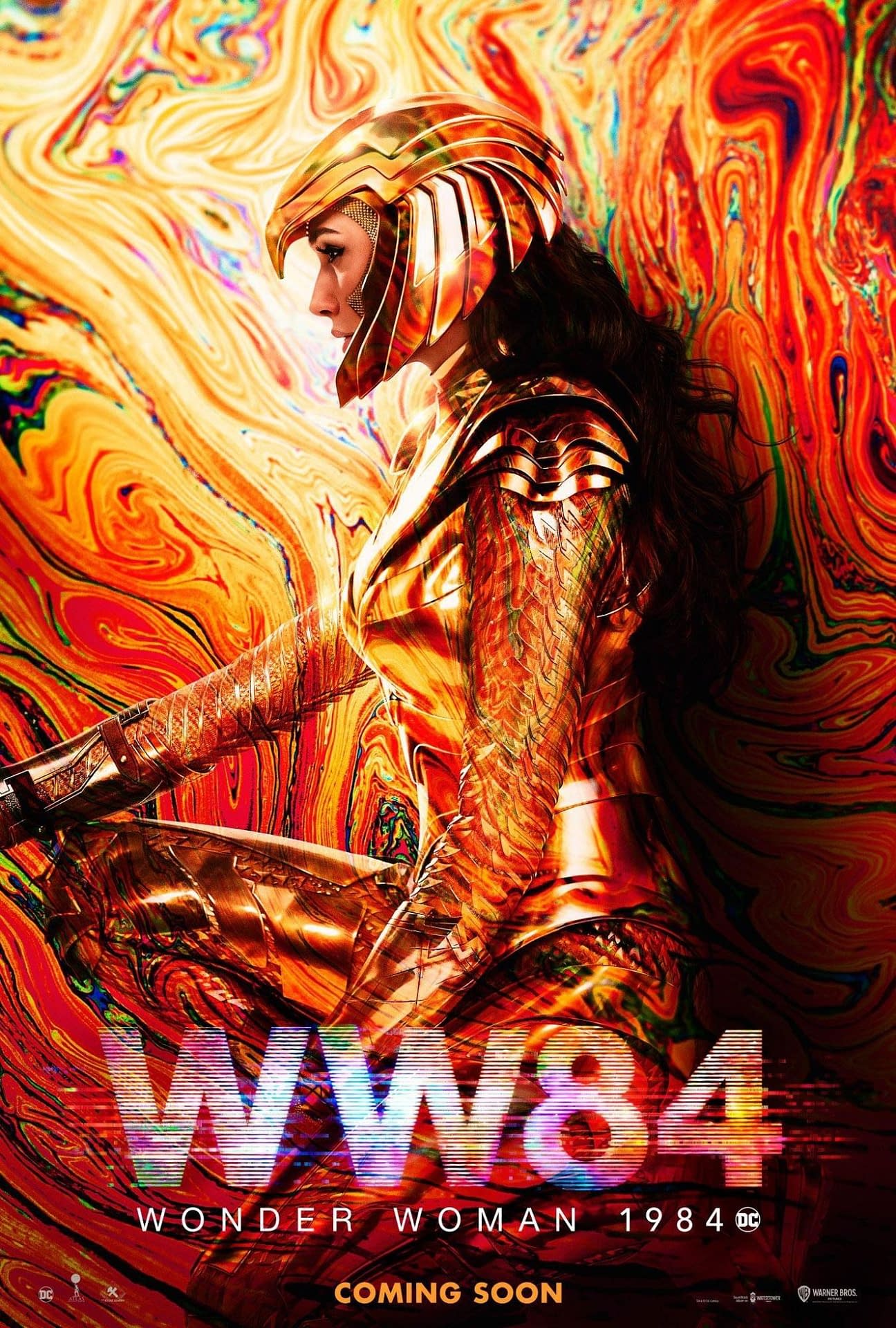 New "Wonder Woman 1984" Poster is Golden and Psychedelic