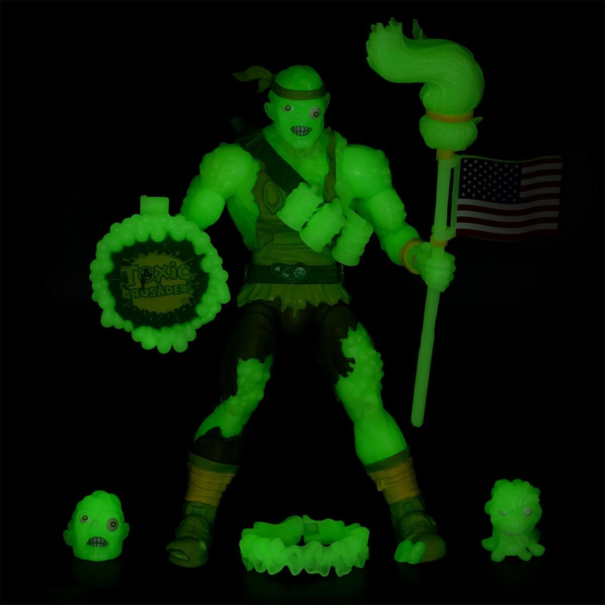 Toxic Crusaders Toxie GITD EE Exclusive from Super7