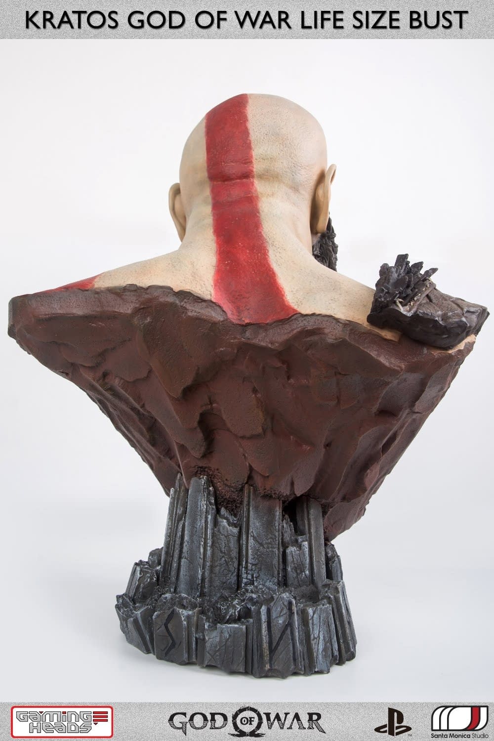 God of War Kratos Life Size Bust from Gaming Heads