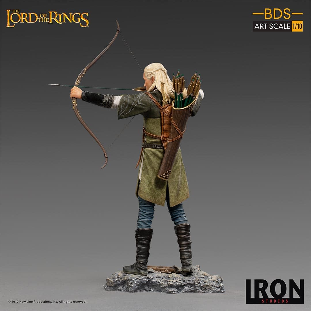 Lord of the Rings Legolas Battle Diorama Statue from Iron Studios