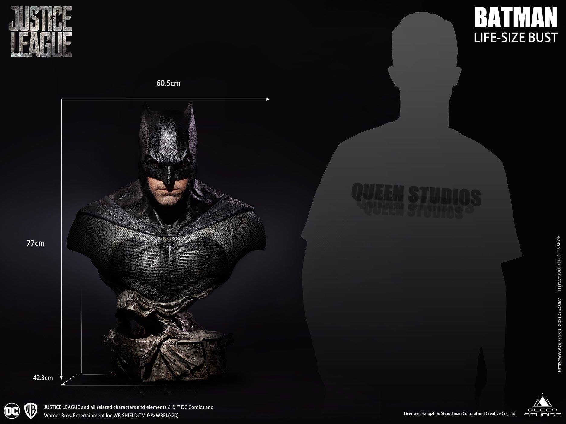 Justice League Life-Size Batman Statue from Queen Studios.