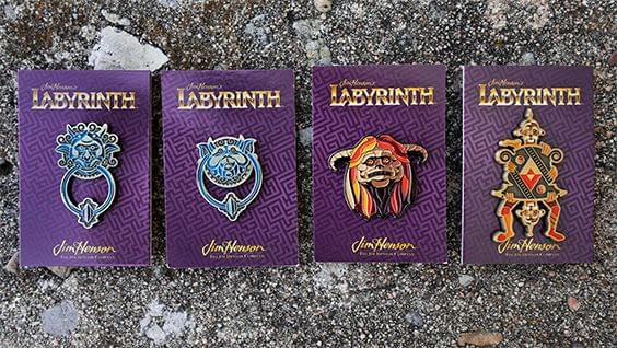 Mondo Labyrinth enamel pins will also be available.