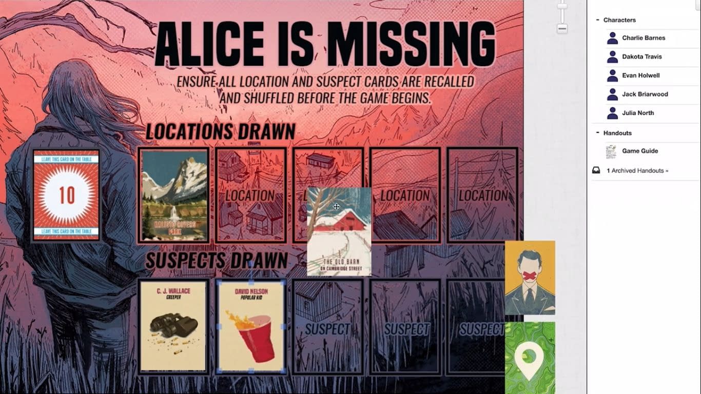 Alice is Missing: A Silent Role Playing Game by Hunters Books — Kickstarter