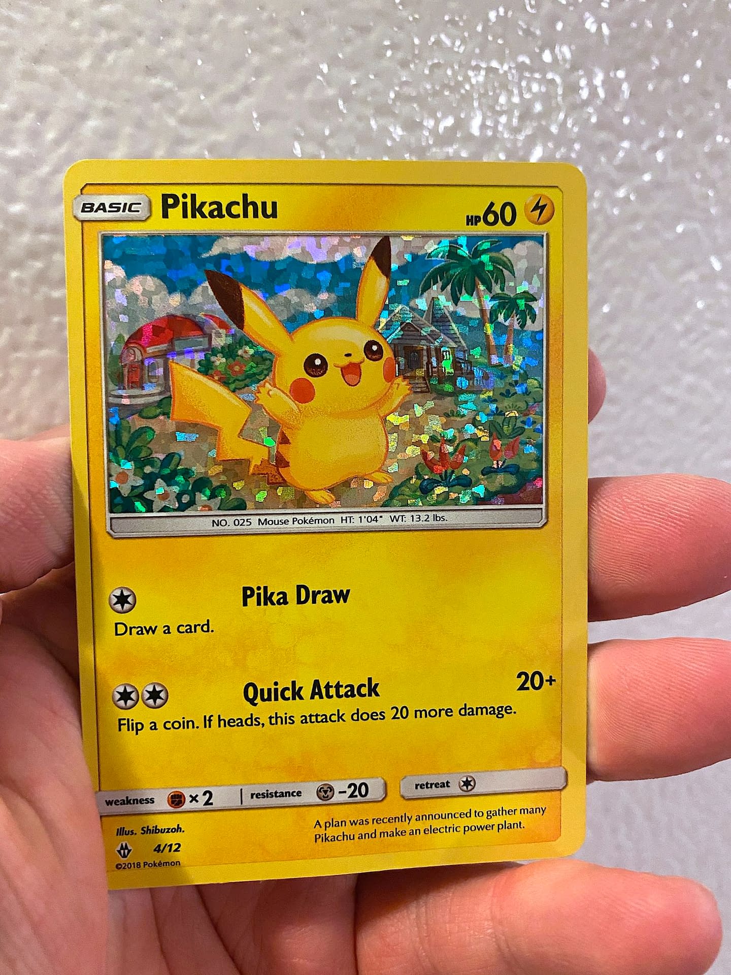 Pikachu Mc Donalds Carta Pokemon - Pikachu Foil