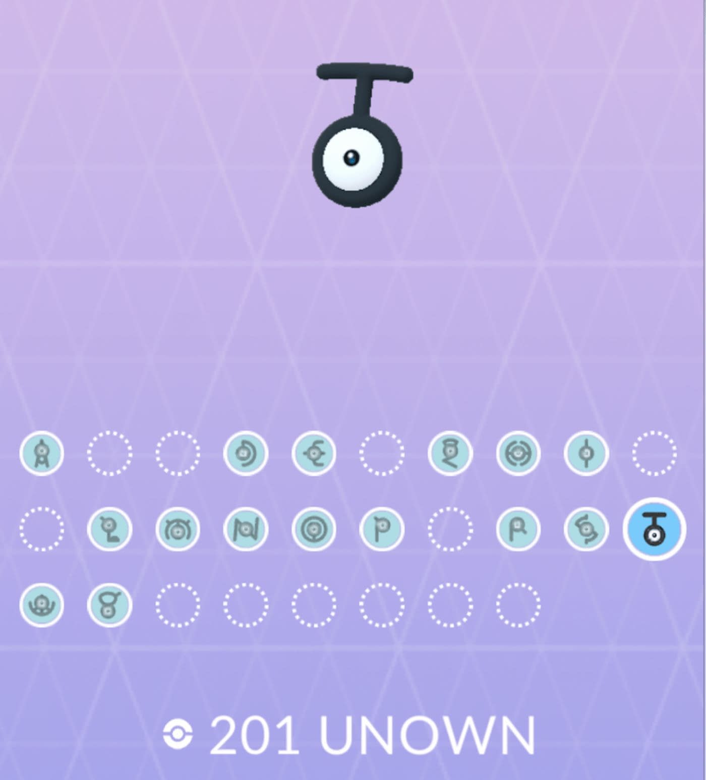 Unown - Pokemon Go