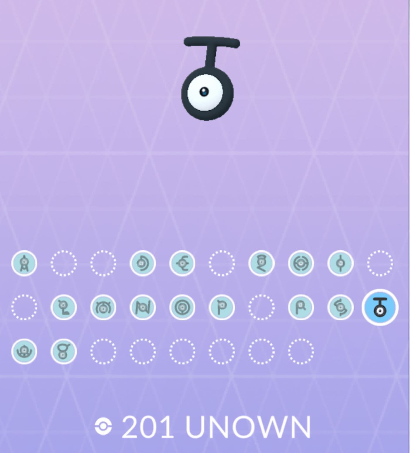 Shiny unown caught : r/pokemongo