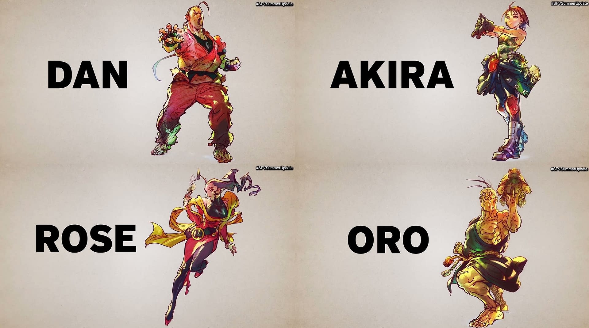 Street Fighter V: Dan, Rose, Oro e Akira serão os novos personagens, esports