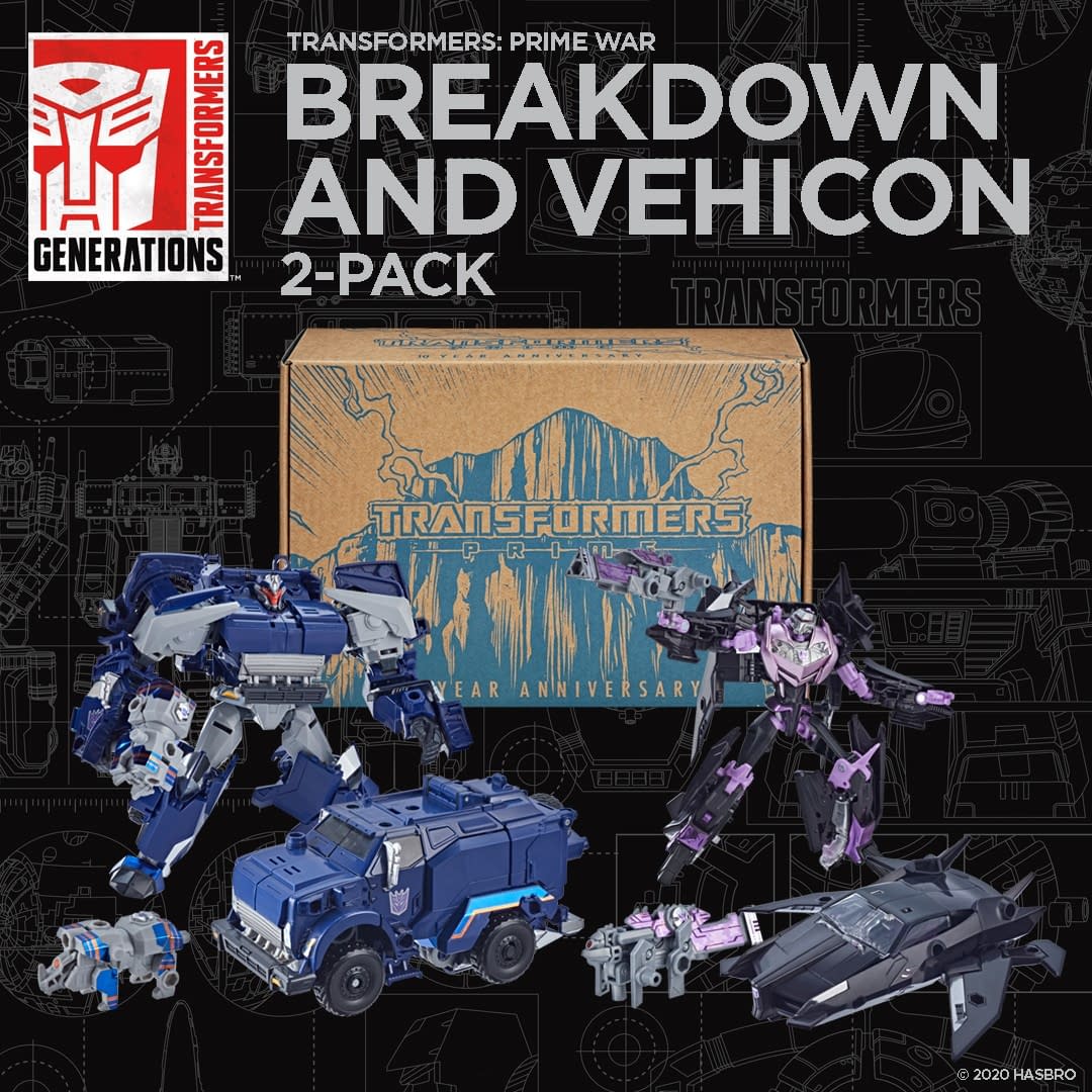 Transformers: Prime War Breakdown and Vehicon 2-Pack (Hasbro Pulse  Exclusive)