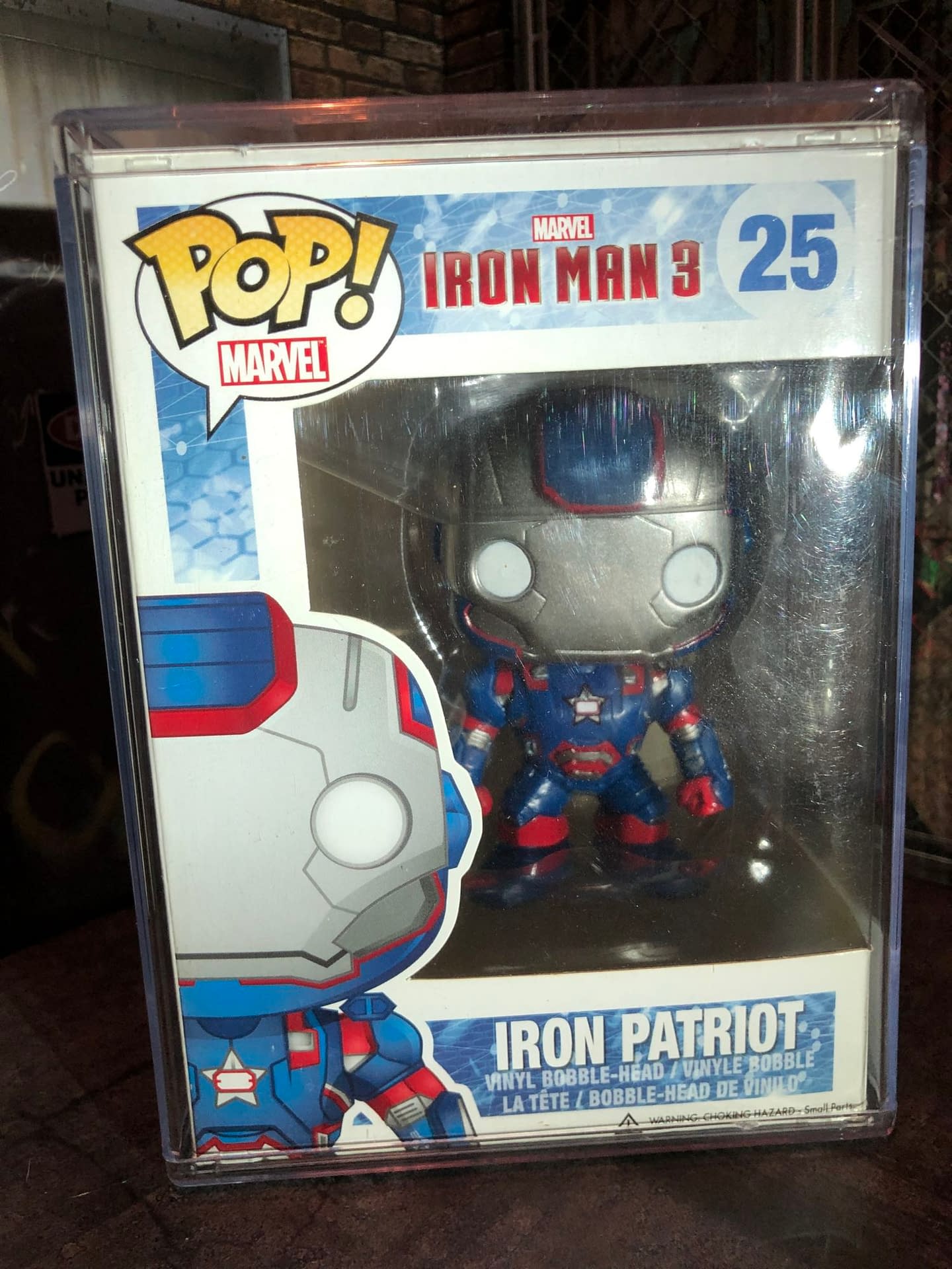 Funko Pop Iron Patriot Vinyl Bobblehead No. 25 Marvel Iron Man 3