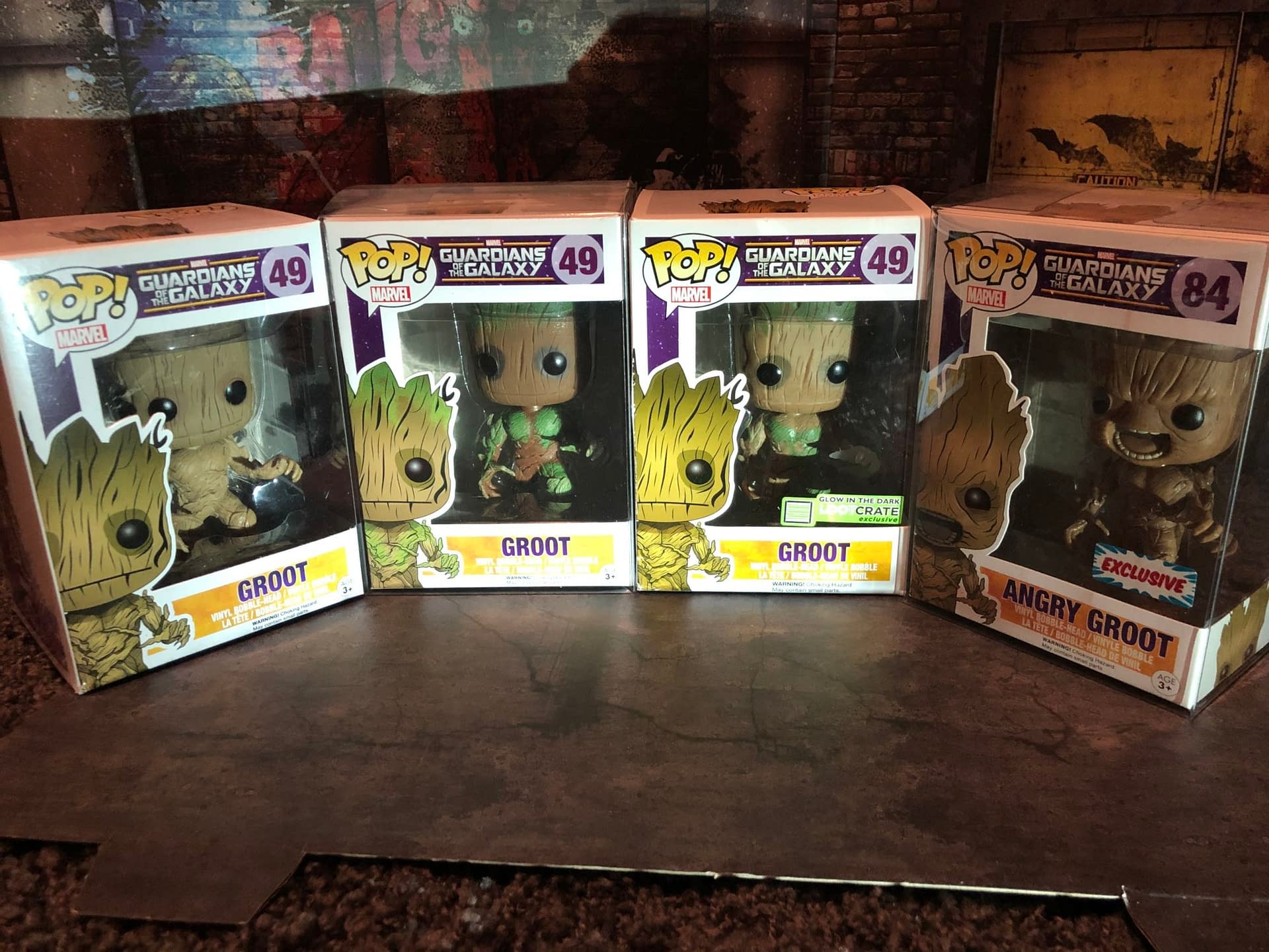 Funko Pop Marvel's Guardians of the Galaxy Angry Groot Vinyl Bobblehead  Figure