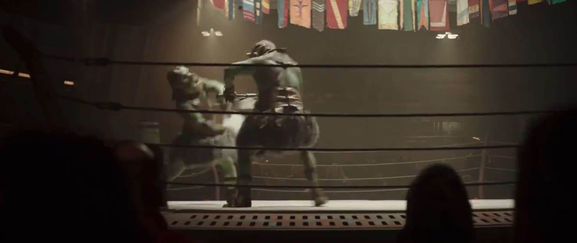 A screencap from The Mandalorian Season 2 trailer.