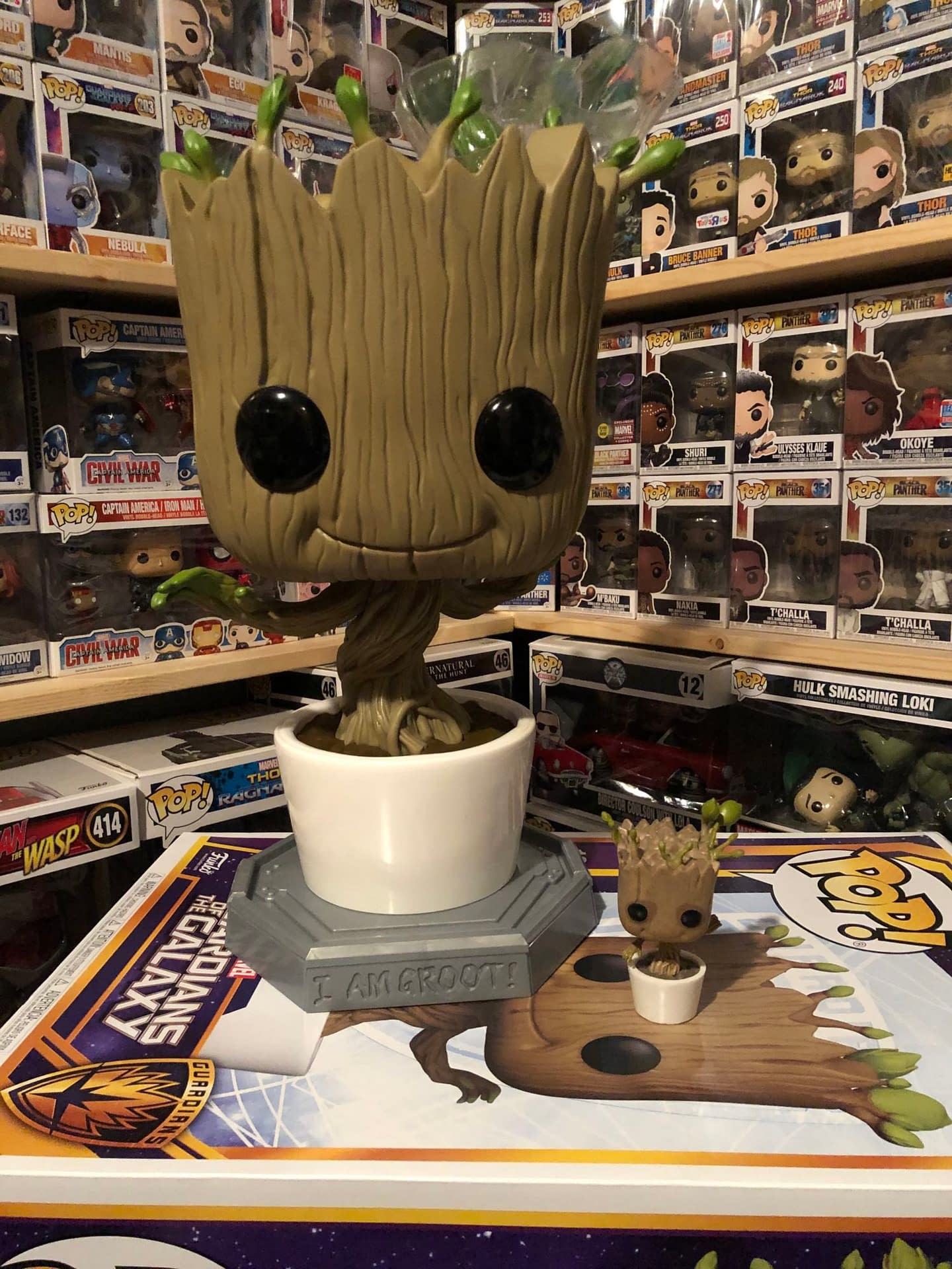 Guardians of the Galaxy - Dancing Groot 18 Flocked - figurine POP