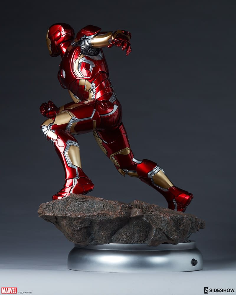 Iron Man Mark XLIII Armor Statue Arrives at Sideshow