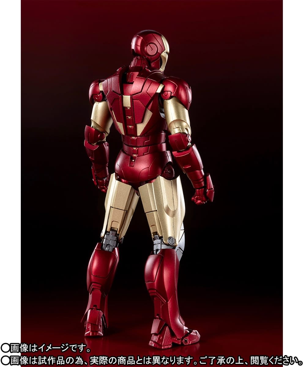 In Stock Bandai Original MARVEL S.H.Figuarts SHF Iron Man Mark 7 MK7 Gnaku Anime Action Figures Toys for Kids Gift - 26