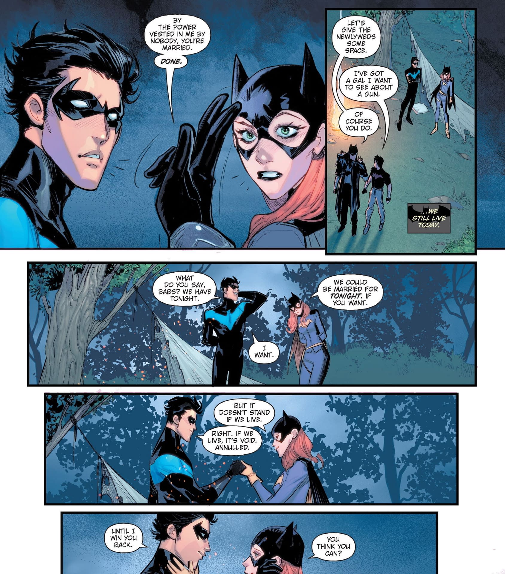 dick grayson and barbara gordon fan art