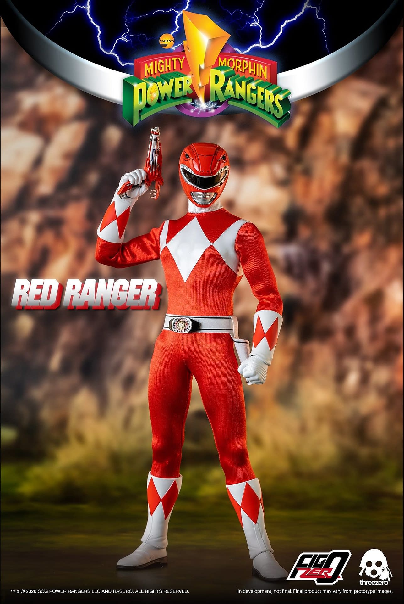 Red Ranger Morphs into Action with threezero's Power Rangers Reveal