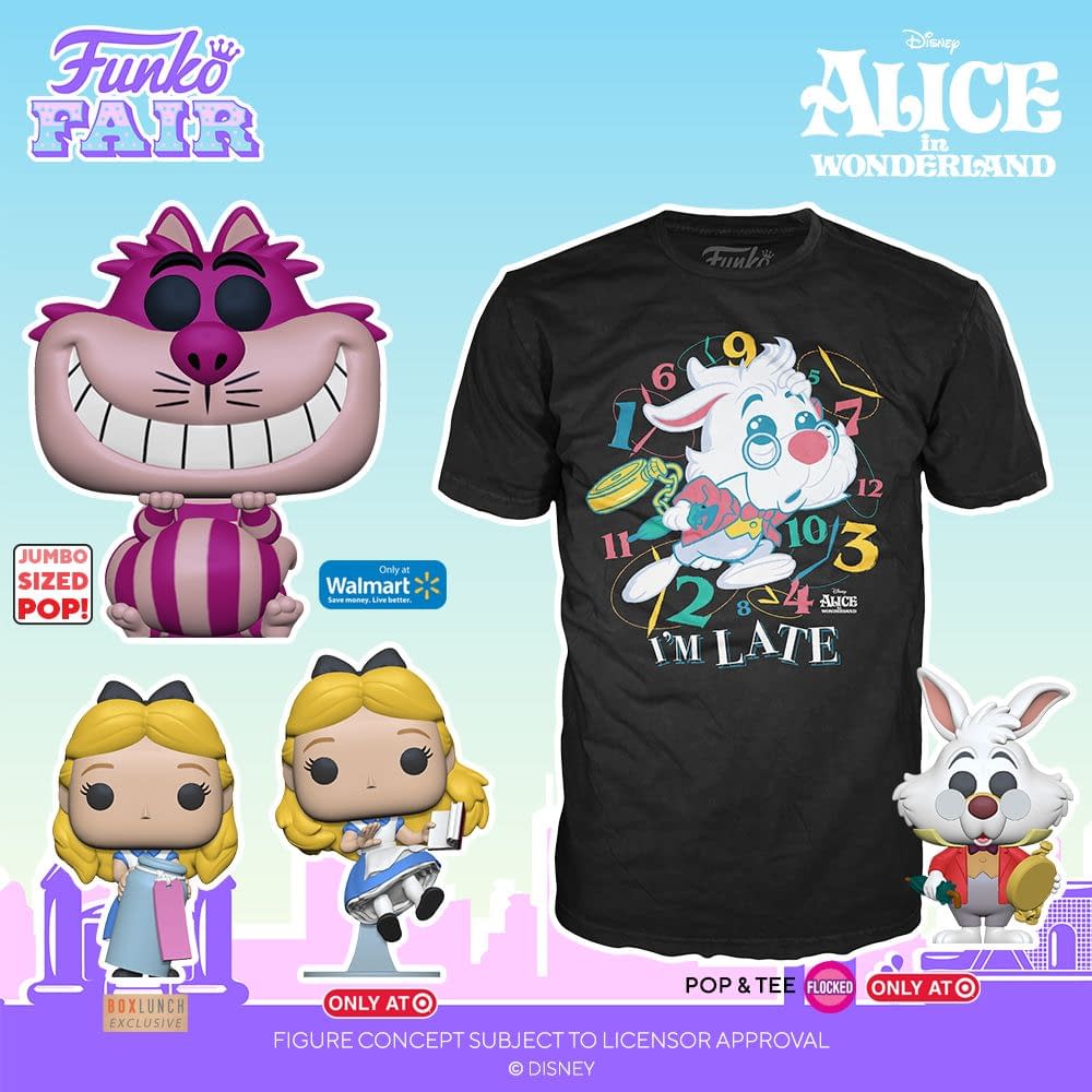  Funko Pop! Alice in Wonderland Set of 5 70th Anniversary - Alice  Curtsying, Cheshire Cat, Mad Hatter, White Rabbit and Queen of Hearts :  Toys & Games