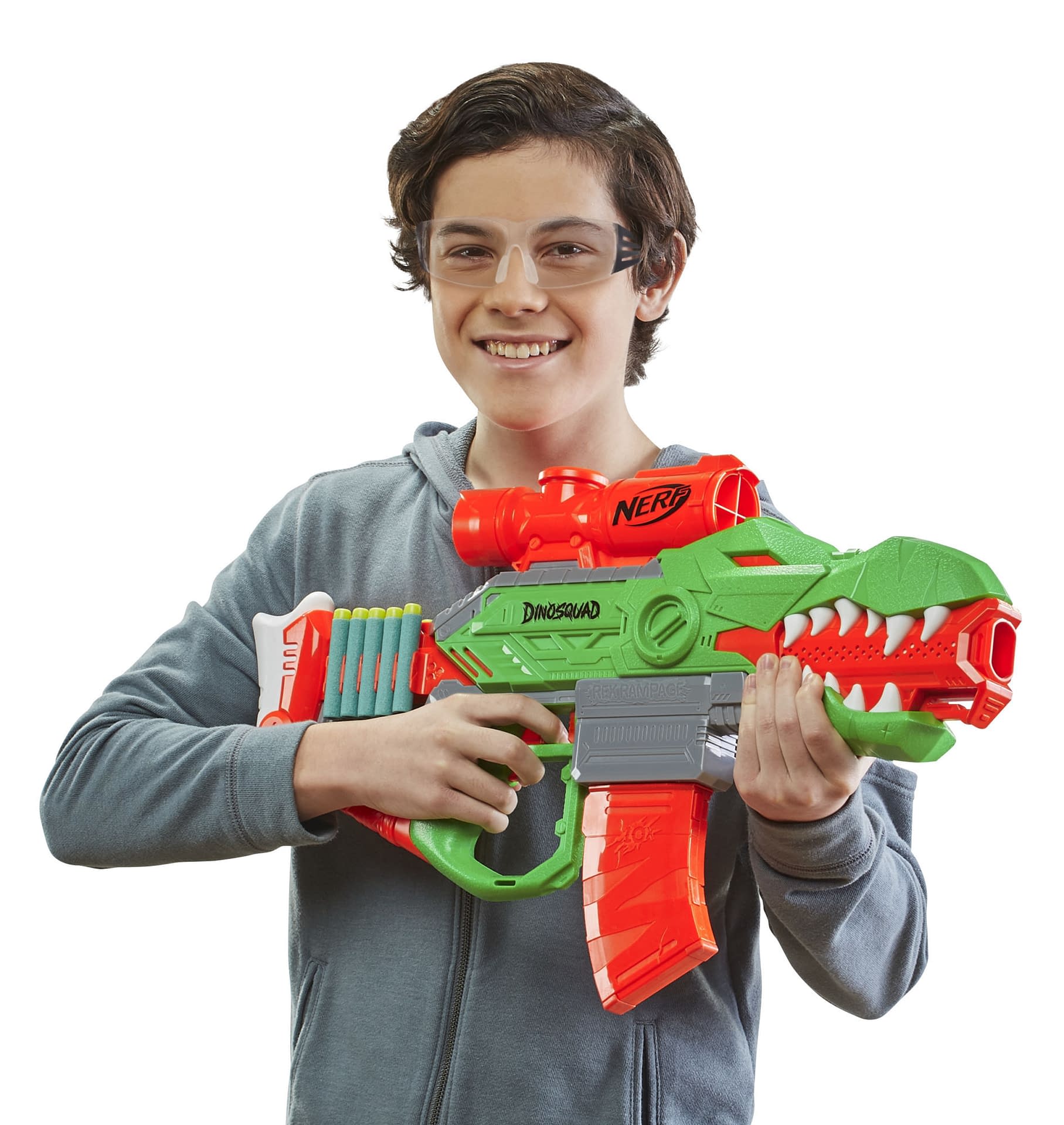 Nerf DinoSquad Stego-smash Dart Blaster Dinosaur Toy, 5 Nerf Elite Darts,  Stegosaurus Design