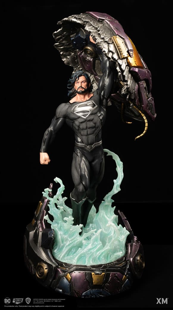 Superman Is Back From the Dead With Black Suit XM Studios Statue