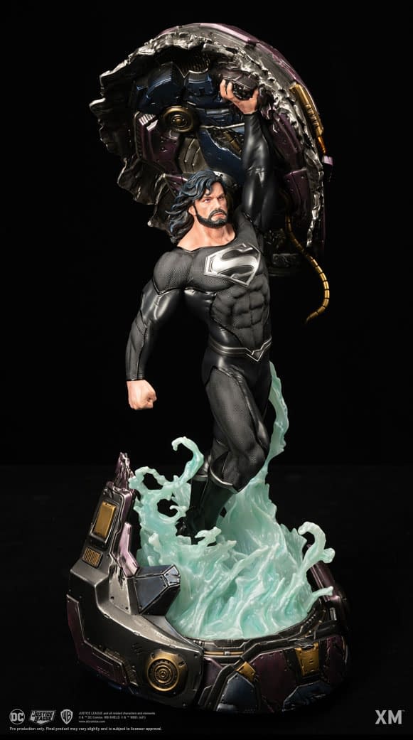 Superman Is Back From the Dead With Black Suit XM Studios Statue