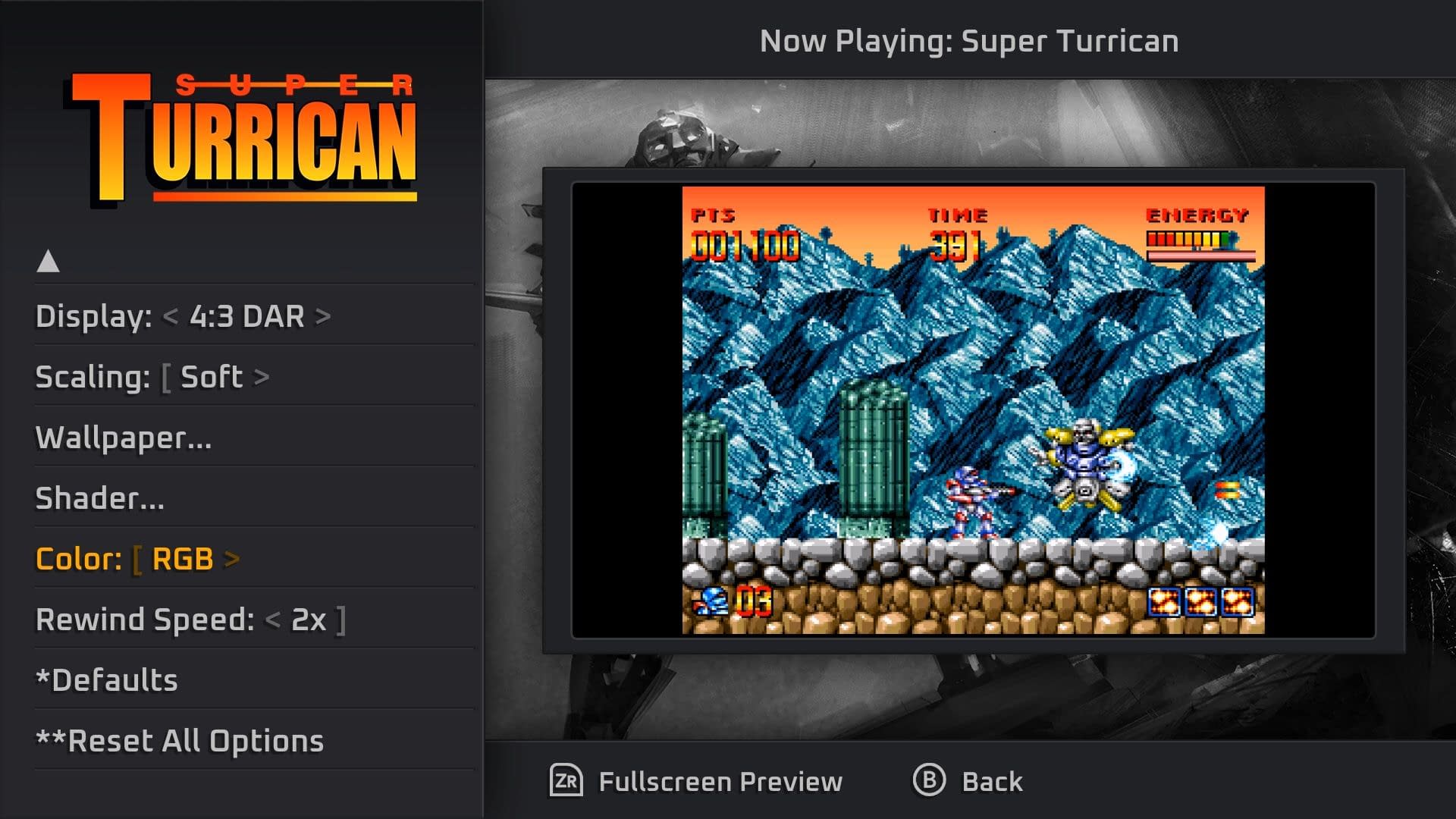 Turrican Games Flashback & ININ PS4 For Switch Releases