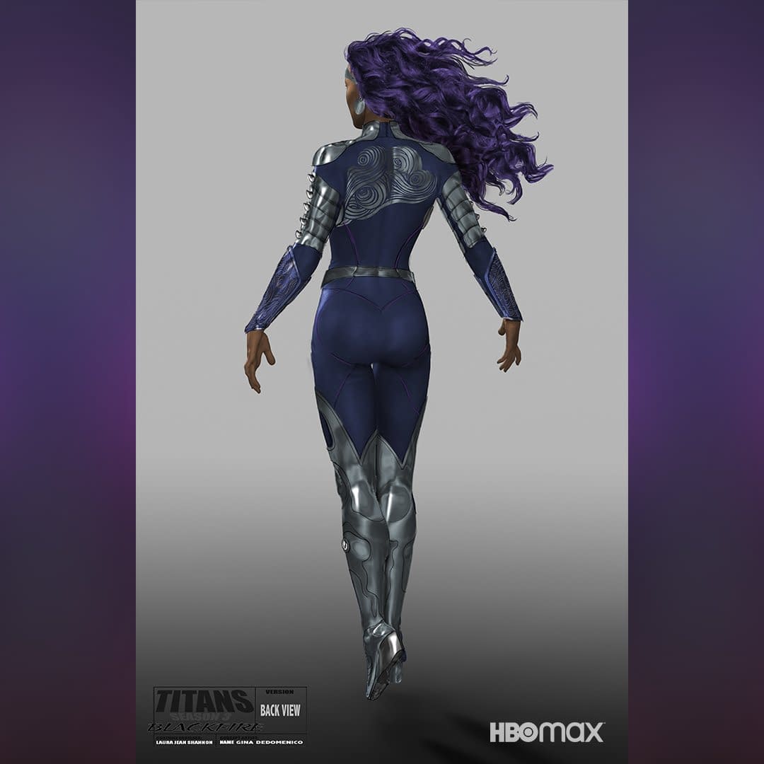 Titans: Damaris Lewis's New Season 3 Blackfire Costume Revealed