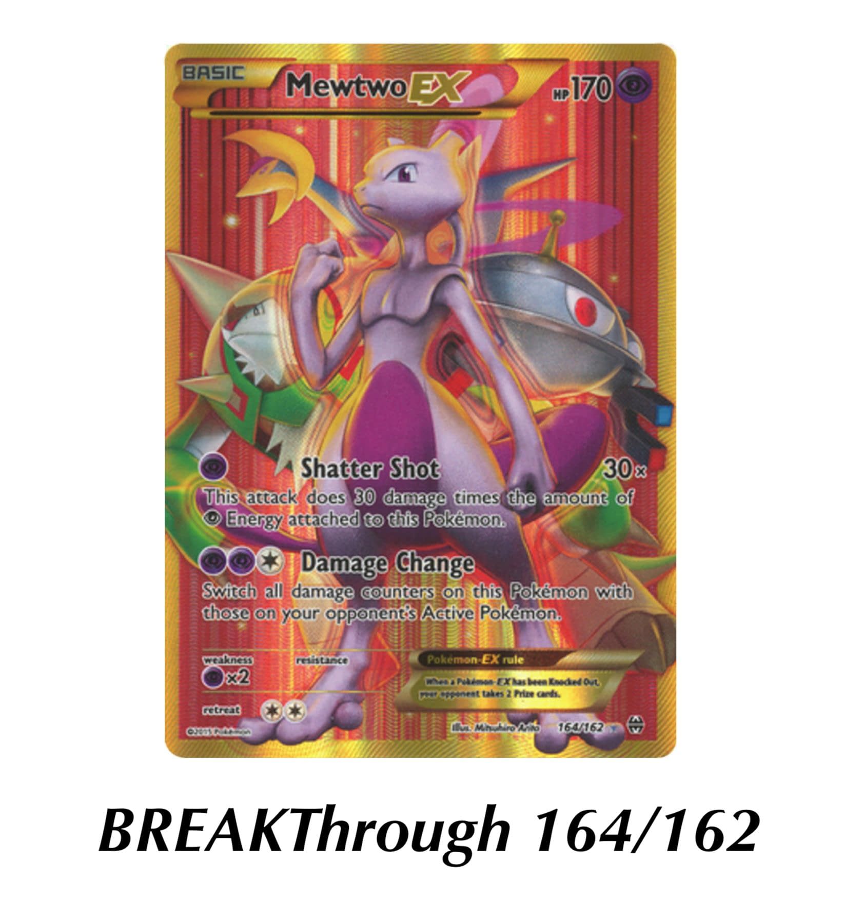 Pokemon Shiny Mewtwo EX  Mewtwo, Pokemon, Rare pokemon cards