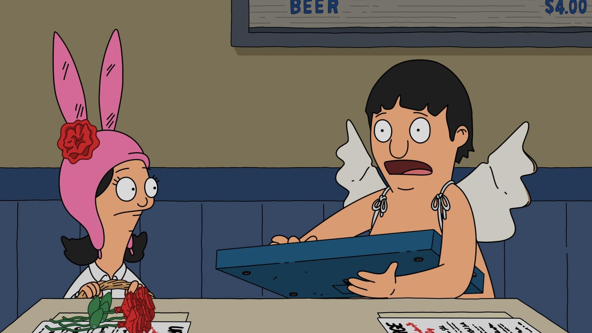 Watching S4 E12 The Frond Files and love all the characters' outfits in  Gene's story. I couldn't help but laugh when I noticed Louise's bunny ears  has piercings. : r/BobsBurgers