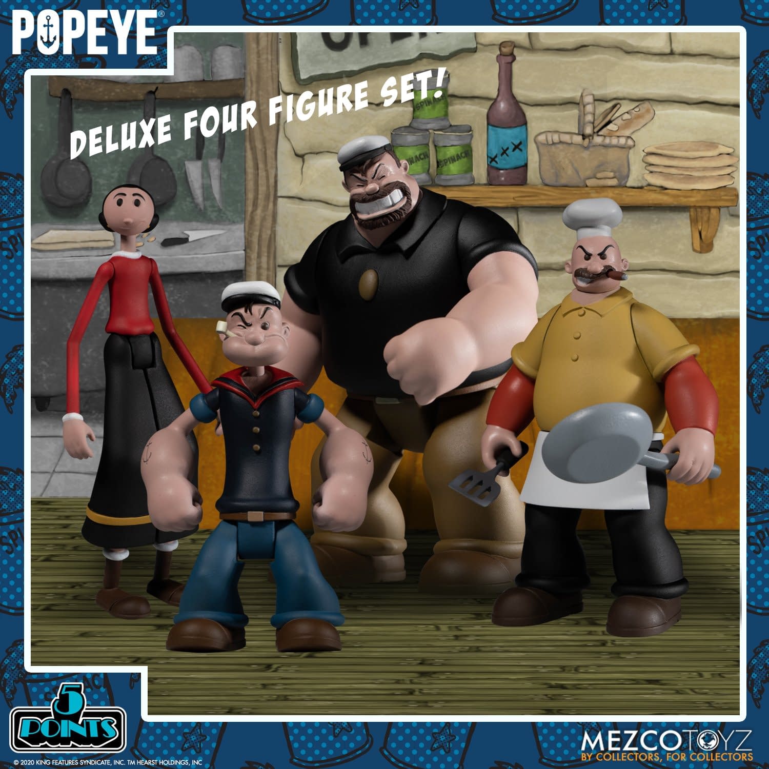 Popeye and Rough House's Cafe Comes to Mezco Toyz