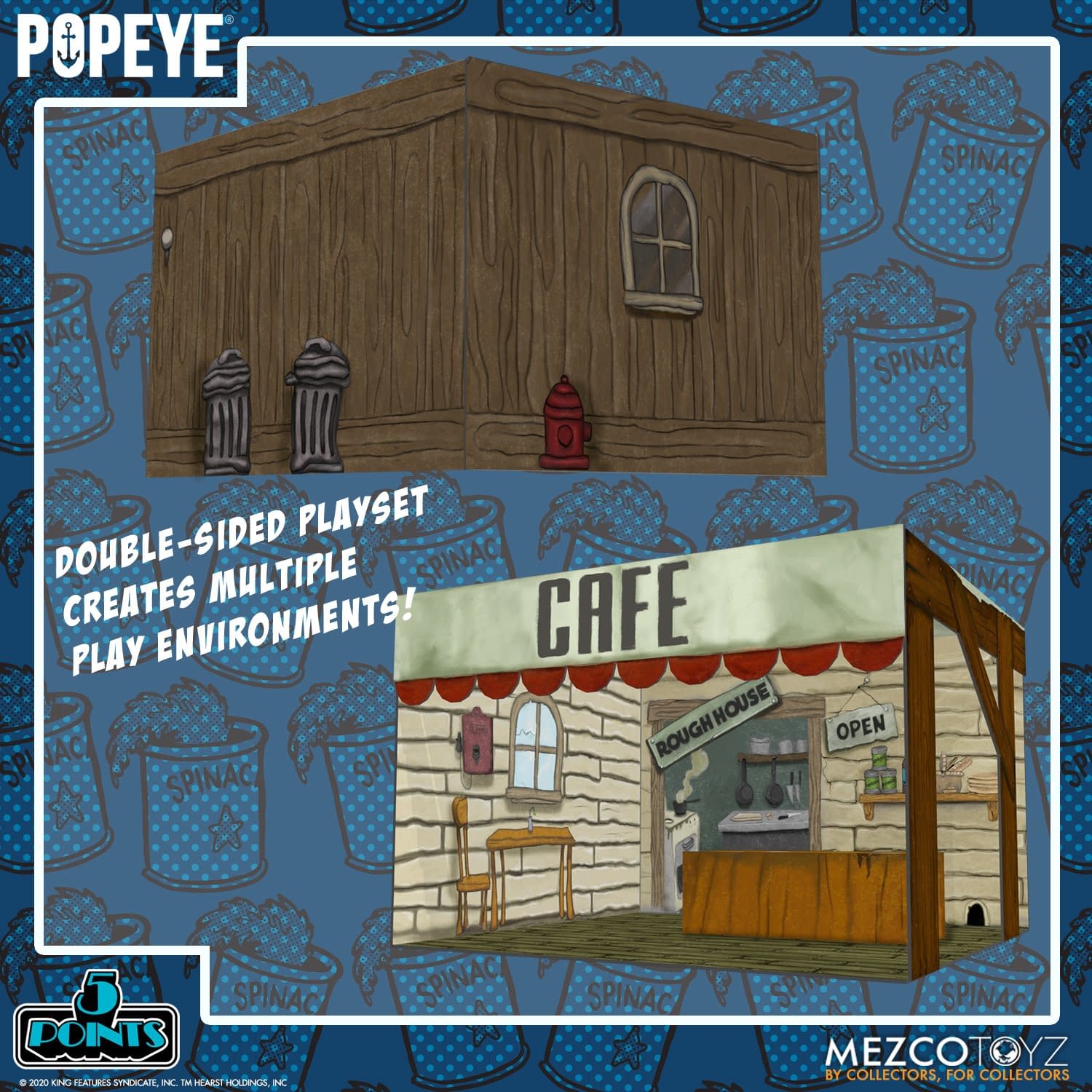 Popeye and Rough House's Cafe Comes to Mezco Toyz