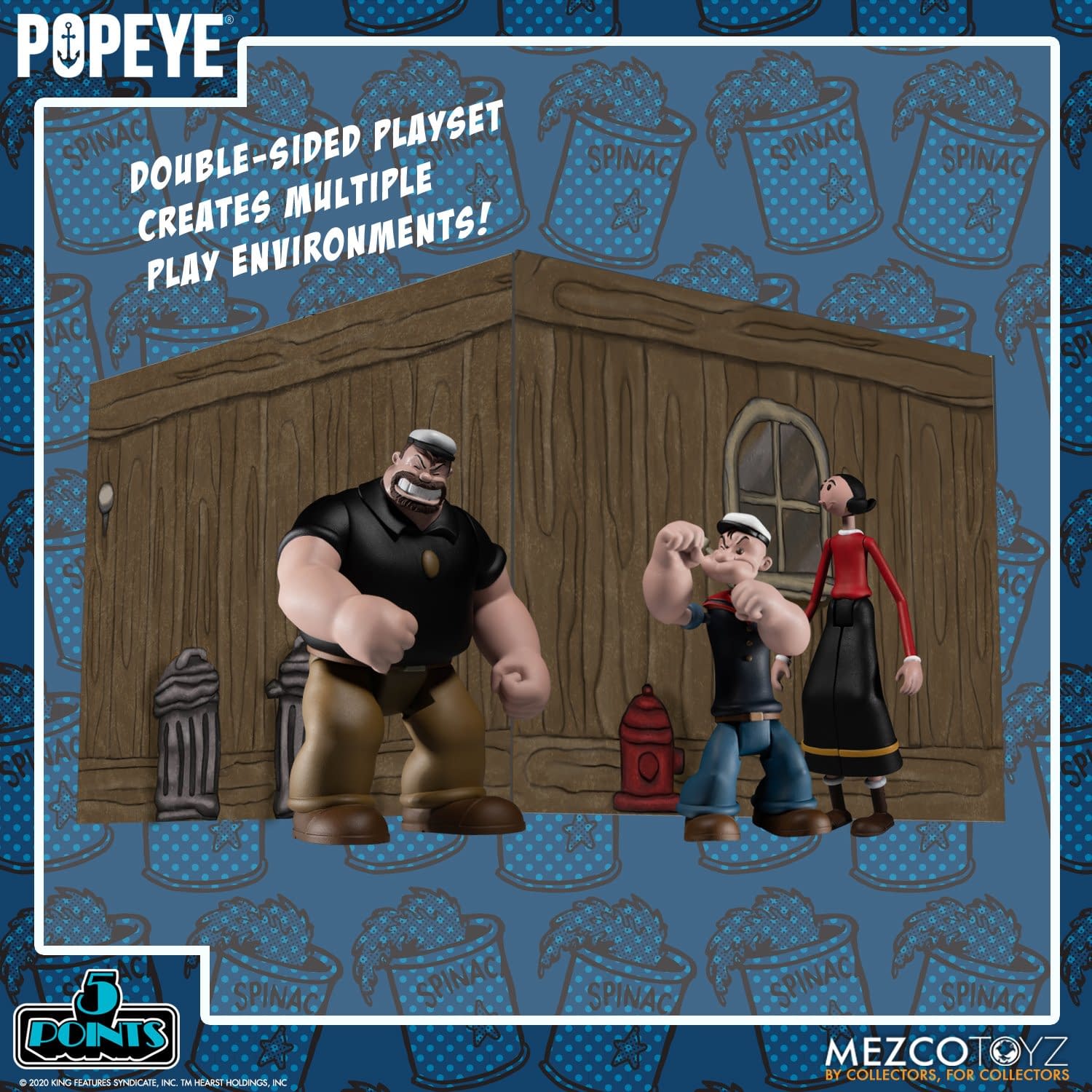 Popeye and Rough House's Cafe Comes to Mezco Toyz