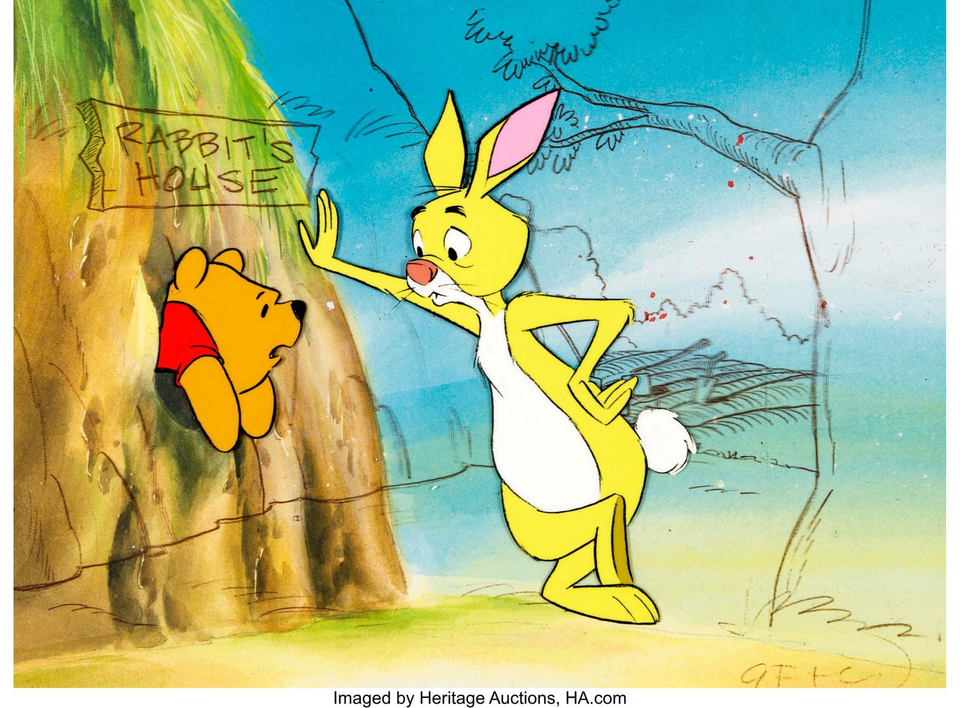 Bring Winnie the Pooh & Rabbit Home With This Production Cel