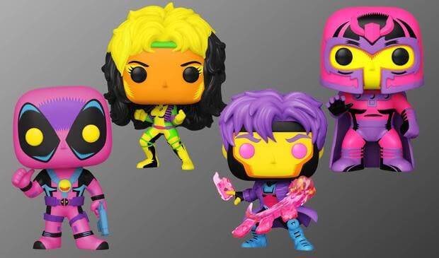  Funko Pop Marvel X-Men - Gambit Blacklight : Toys & Games