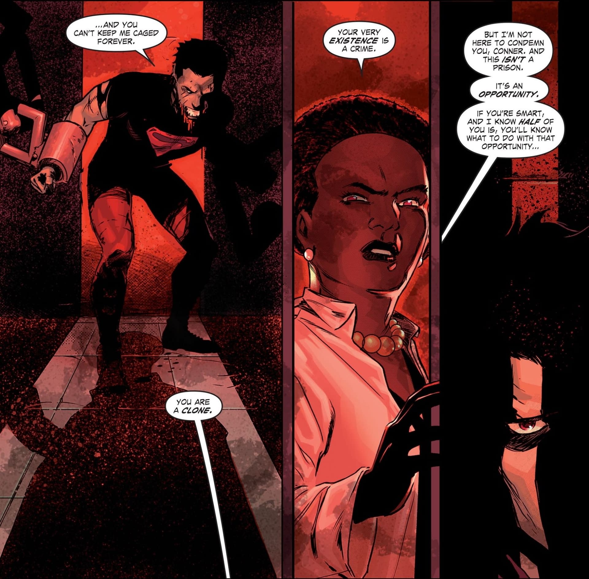 Amanda Waller And Her Problem With Superman And Superboy, All Of Them