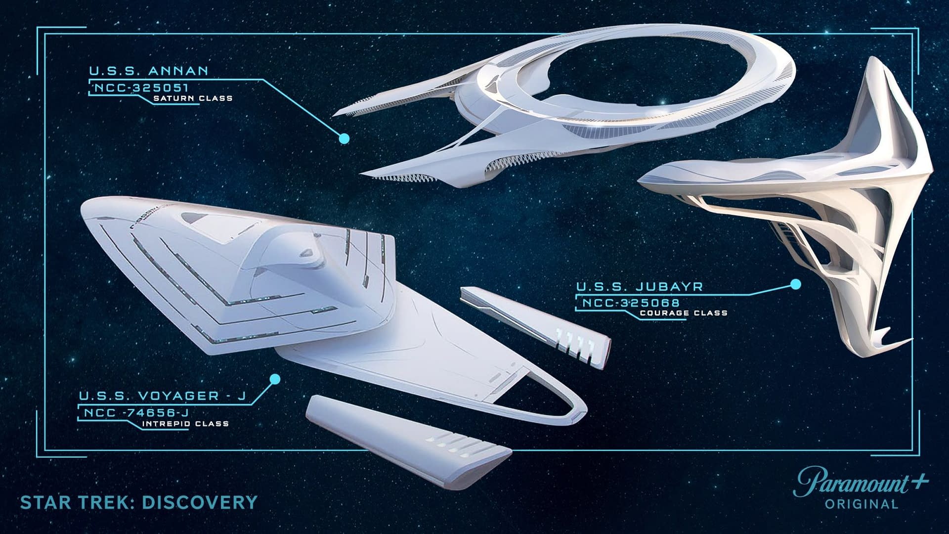 Paramount+ Posts Star Trek: Discovery New Federation Ships Concept Art