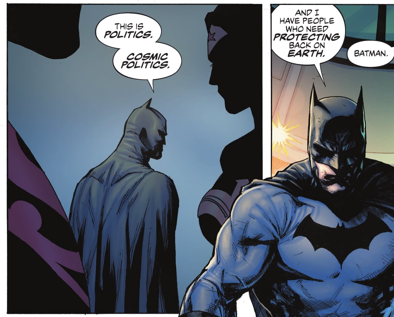 Batman Wants To Get Politics Out Of Superhero Comics (Spoilers)