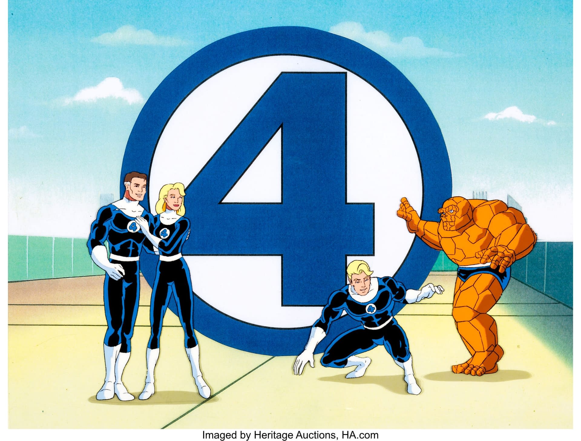 The Fantastic Four Feature in Iconic Production Cel