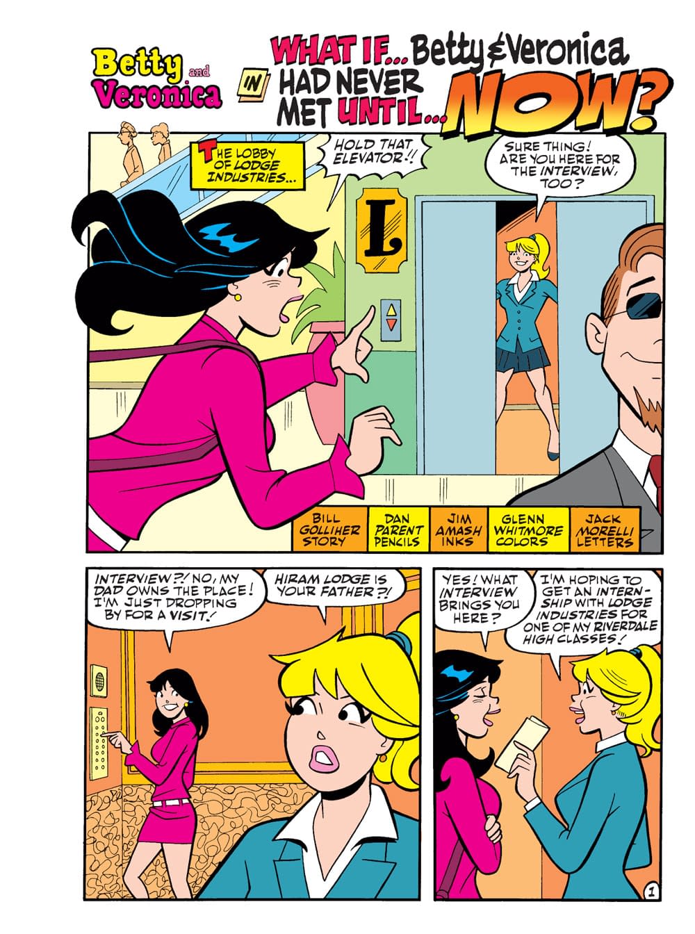 Bety & Veronica Stuck in an Elevator: Jumbo Comics Digest #293 Preview