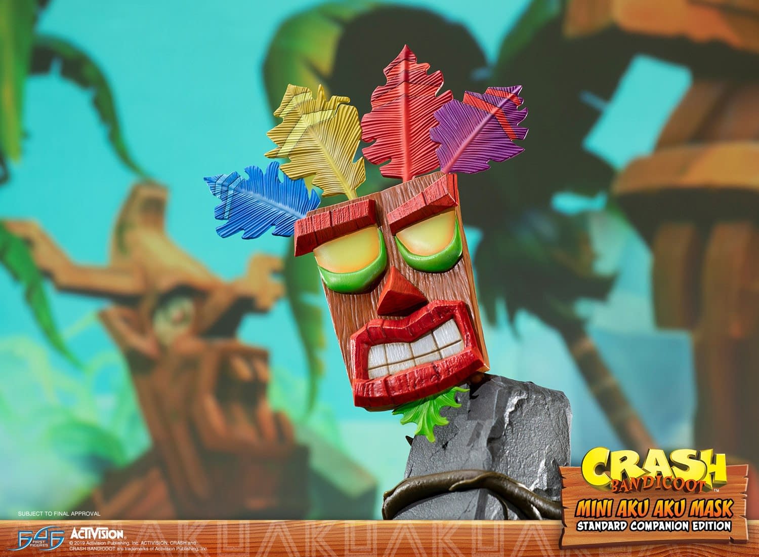 Crash Bandicoot Aku Aku Mask Coming 4 Figures