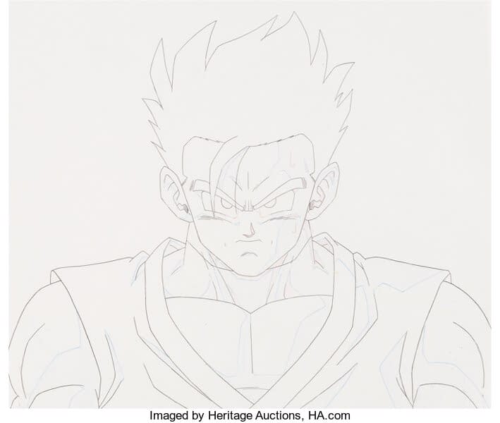 Dragonball Z Gohan Production Cel On Auction At Heritage Auctions