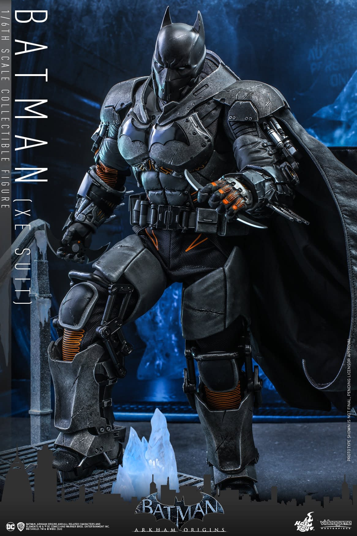 Batman Arkham Origins Xe Suit Deploys Into Gotham With Hot Toys 1227