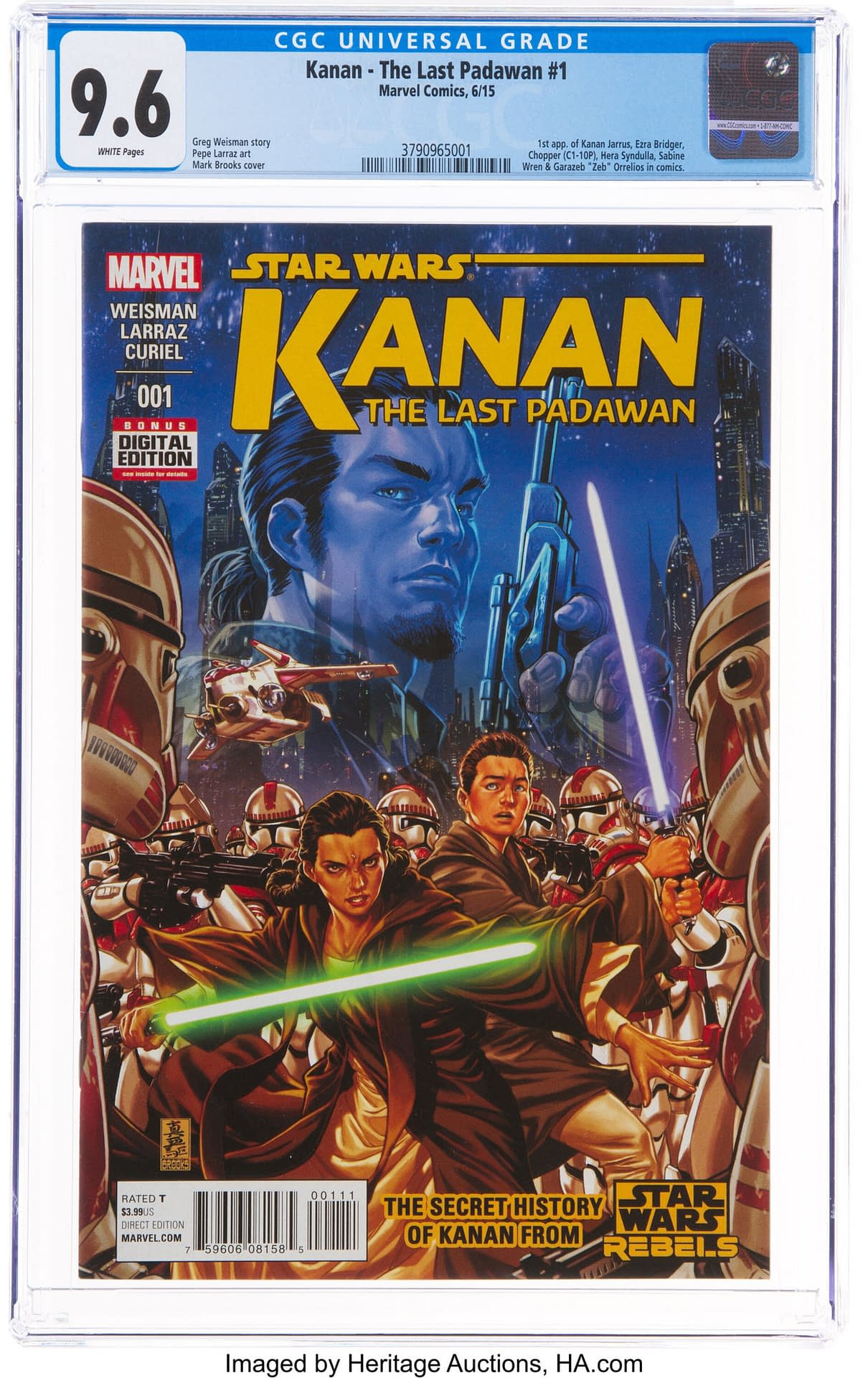 Star Wars Kanan #1 CGC Copy On Auction At Heritage Auctions