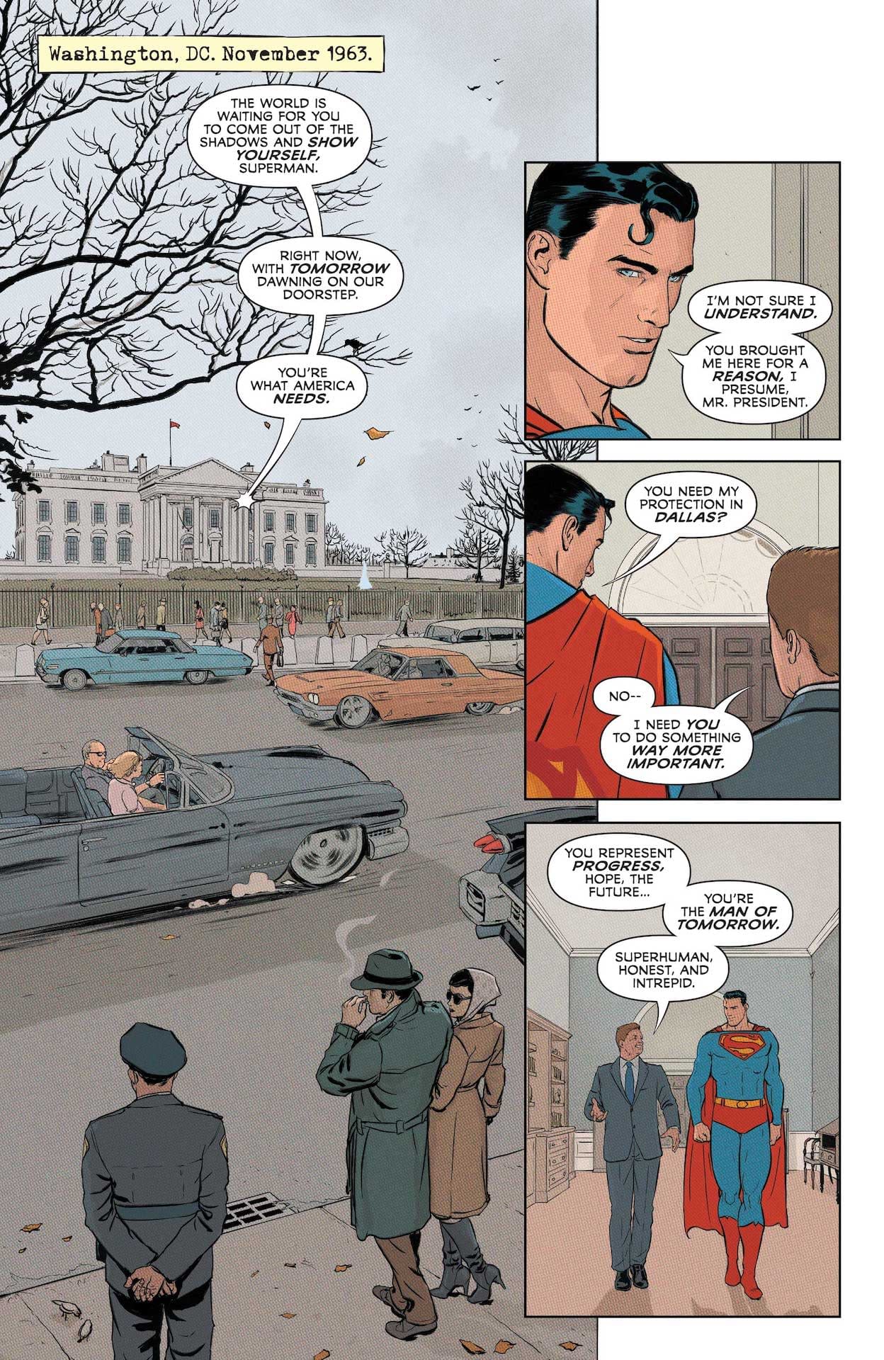 Interior preview page from SUPERMAN AND THE AUTHORITY #1 (OF 4) CVR A MIKEL JANIN